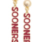 Oklahoma Sooners Puffy Nameplate Earrings