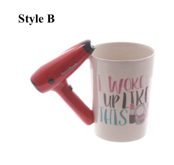 Hair Dryer Ceramic Mug: Style A