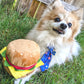 Cheeseburger Dog Toy: Small