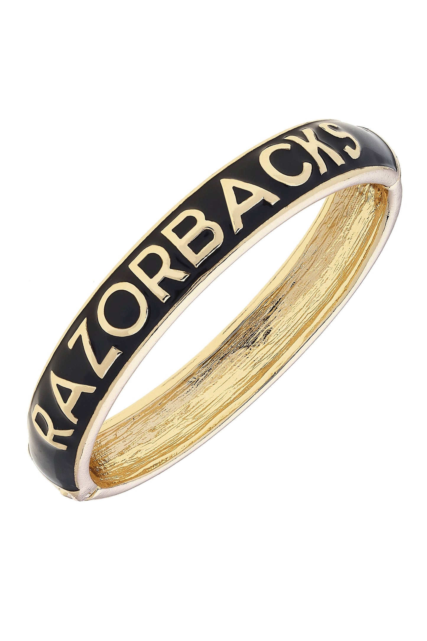 Arkansas Razorbacks Sculpted Enamel Hinge Bangle: Red