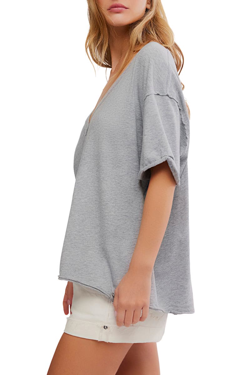 FREE PEOPLE  Nina Tee Heather Grey