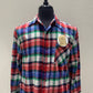 Vintage Repurposed Funny Christmas Flannel