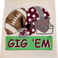 Aggie Gig 'Em Field Tea Towel