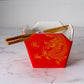 16oz 5"W x 4"H Takeout Box Serving Bowl With Chopsticks Dragon