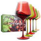 Christmas Holiday Wine Glasses Set of 5 – 20oz Goblets