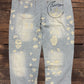 Peace and Love Jeans Blue Railroad