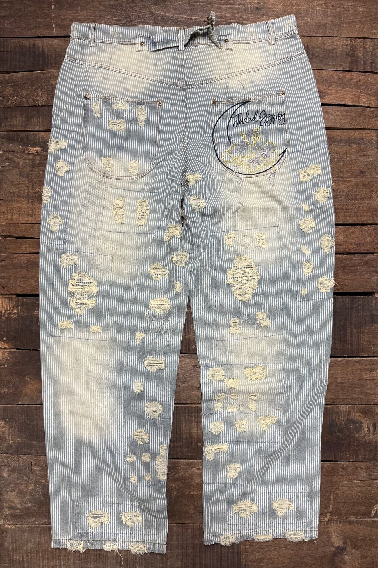 Peace and Love Jeans Blue Railroad