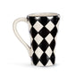 Diamond Checker Red Heart Mug - 15oz