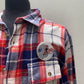 Vintage Repurposed New England Patriots Flannel