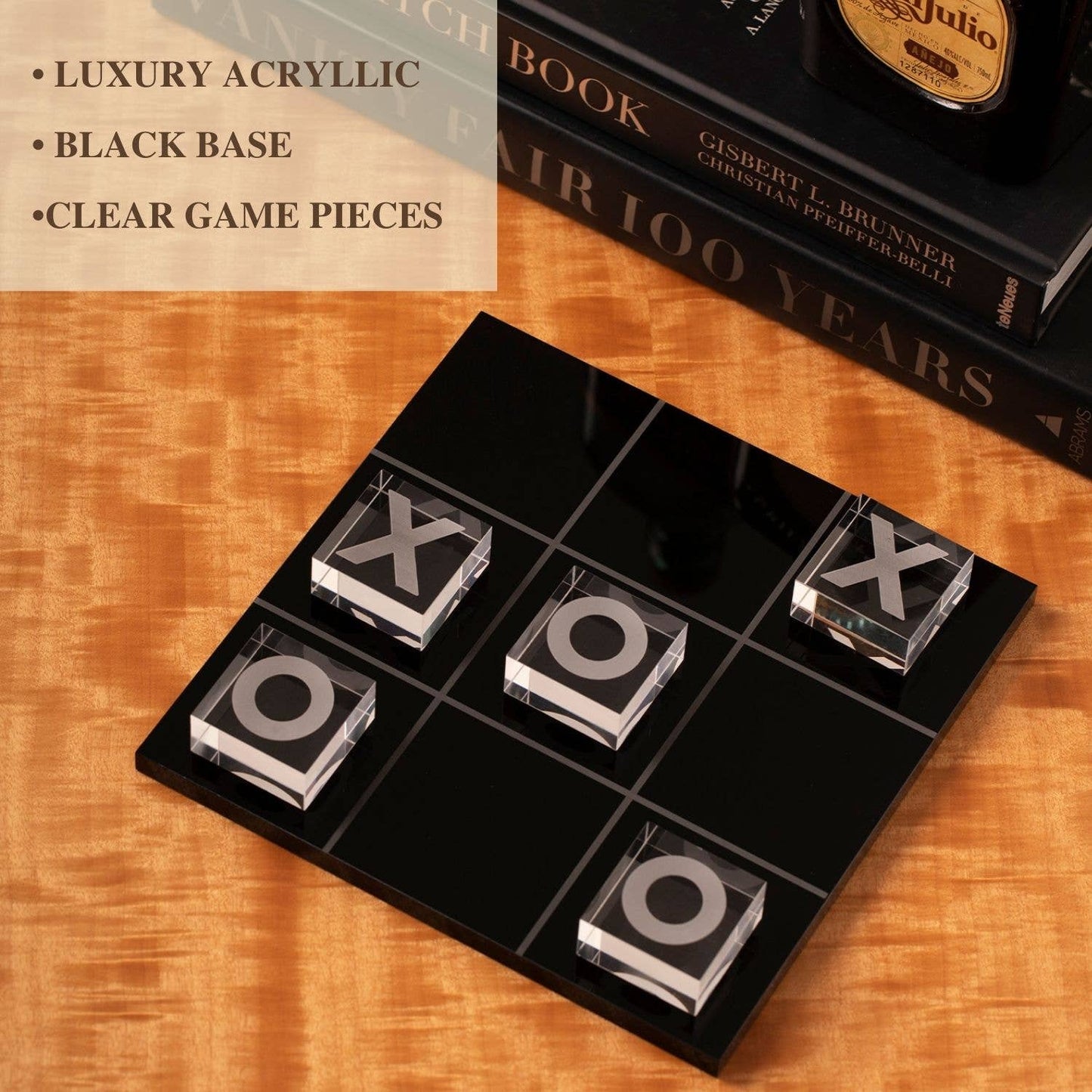 Acrylic Tic Tac Toe Set: Black