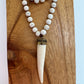 OOAK Bone Horn Necklace