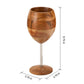 Dark Acacia Wooden Wine Glasses