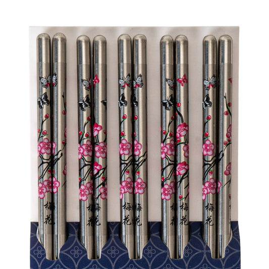 5 Piece Cherry Blossoms Chopsticks Set