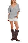 FREE PEOPLE  Nina Tee Heather Grey