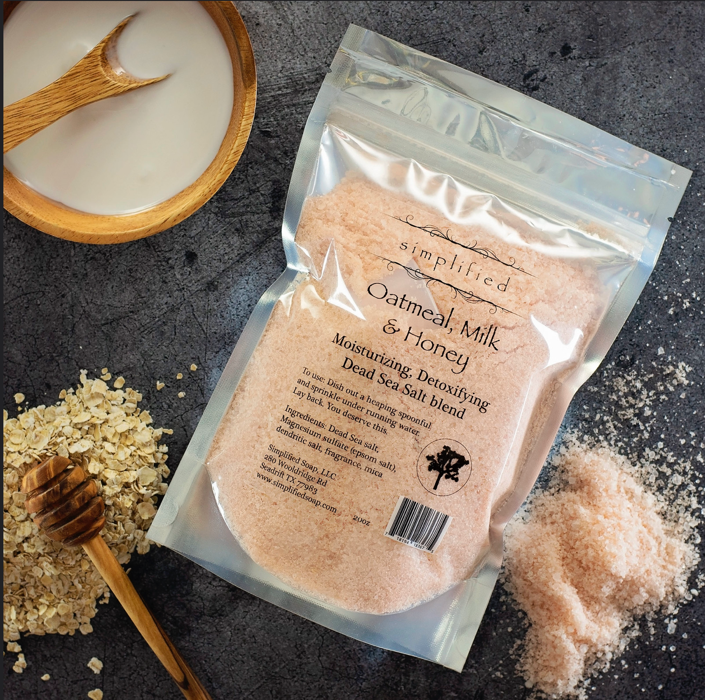 Simplified Soap 20oz Dead Sea Salt Bag