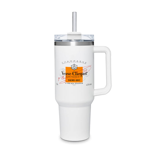Water Tumbler (White) - Orange Label