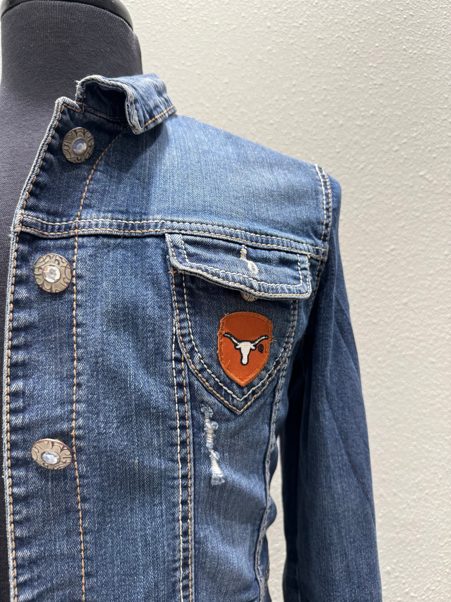 Vintage Repurposed O Who? Jean Jacket