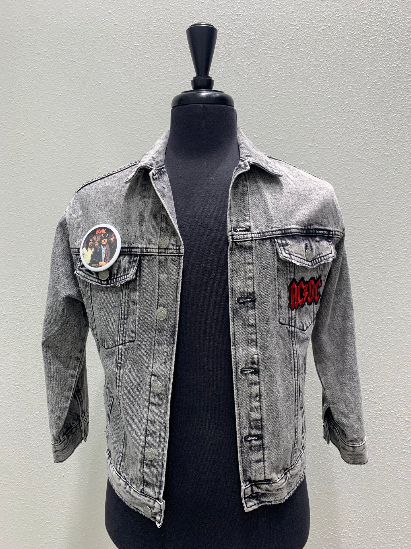 Vintage Repurposed AC/DC 80’s inspired Jacket