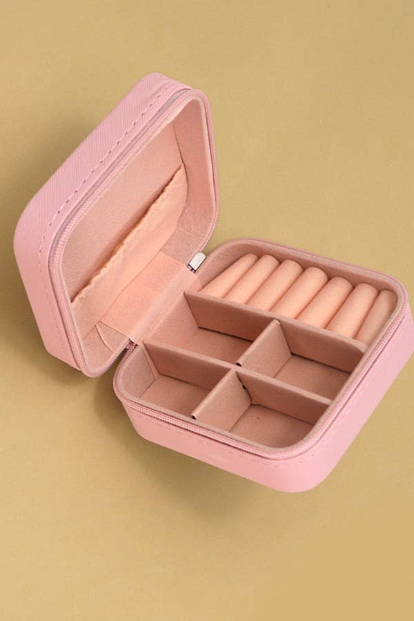 JEWELRY ORGANIZER TRAVEL BOX White