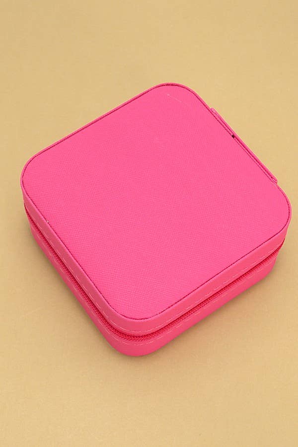 JEWELRY ORGANIZER TRAVEL BOX Pink