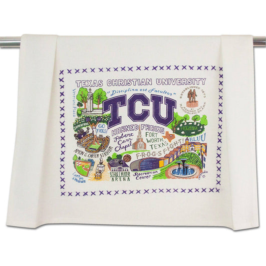 (TCU) Collegiate Dish Towel
