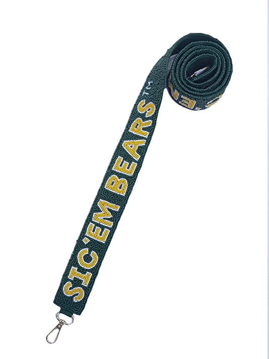 Sic Em' Bears Beaded Purse Strap