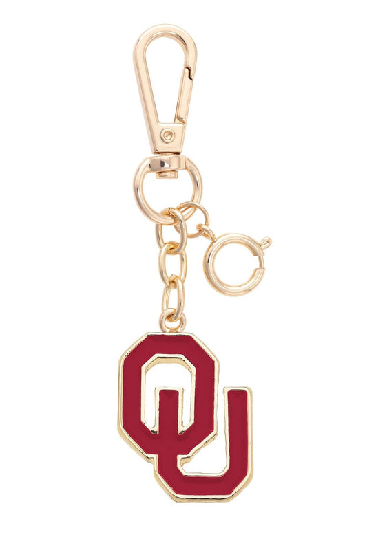 Oklahoma Sooners Enamel Logo Bag Charm