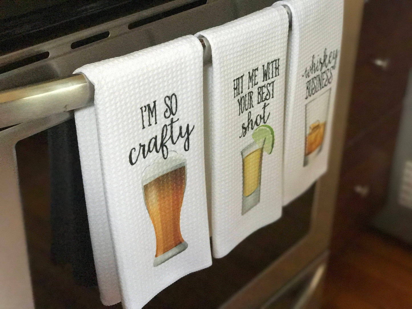 Alcohol Bar Towels: Hit Me W/ Best Shot