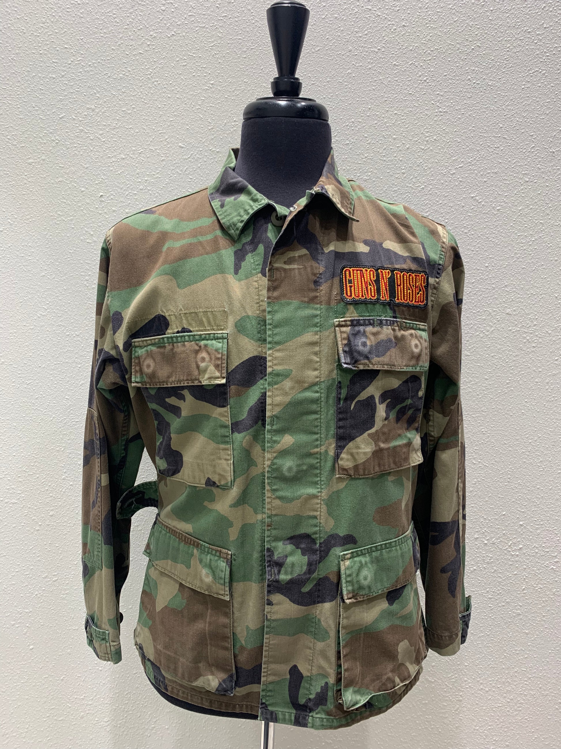 Vintage Repurposed Guns N Roses Military Jacket – Nikko Blu Boutique