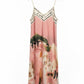 Italian Maxi Dress - BARBIE PINK – Watercolour print, Made in Italy, Polyester: One size