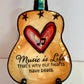 Music Is Life Guitar Ornament