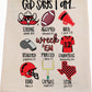 Texas Tech God Says Tea Towel