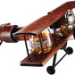 Whiskey Decanter and Glasses Airplane Set