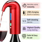 Electric Wine Aerator Dispenser - Portable Wine Accessory: Black