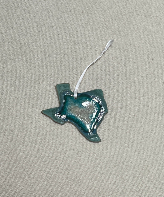 Texas Ceramic Christmas Ornament