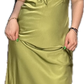 Autumn Green Slip Dress