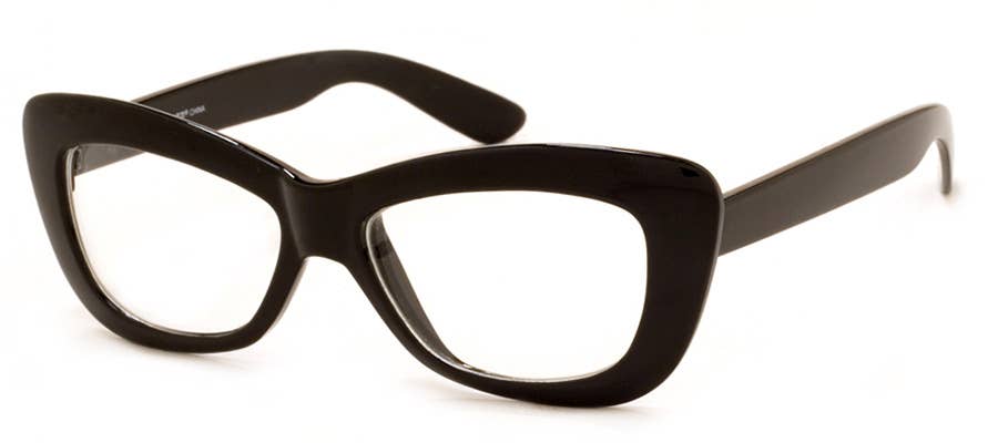 CRUSHED - READING GLASSES: BLACK