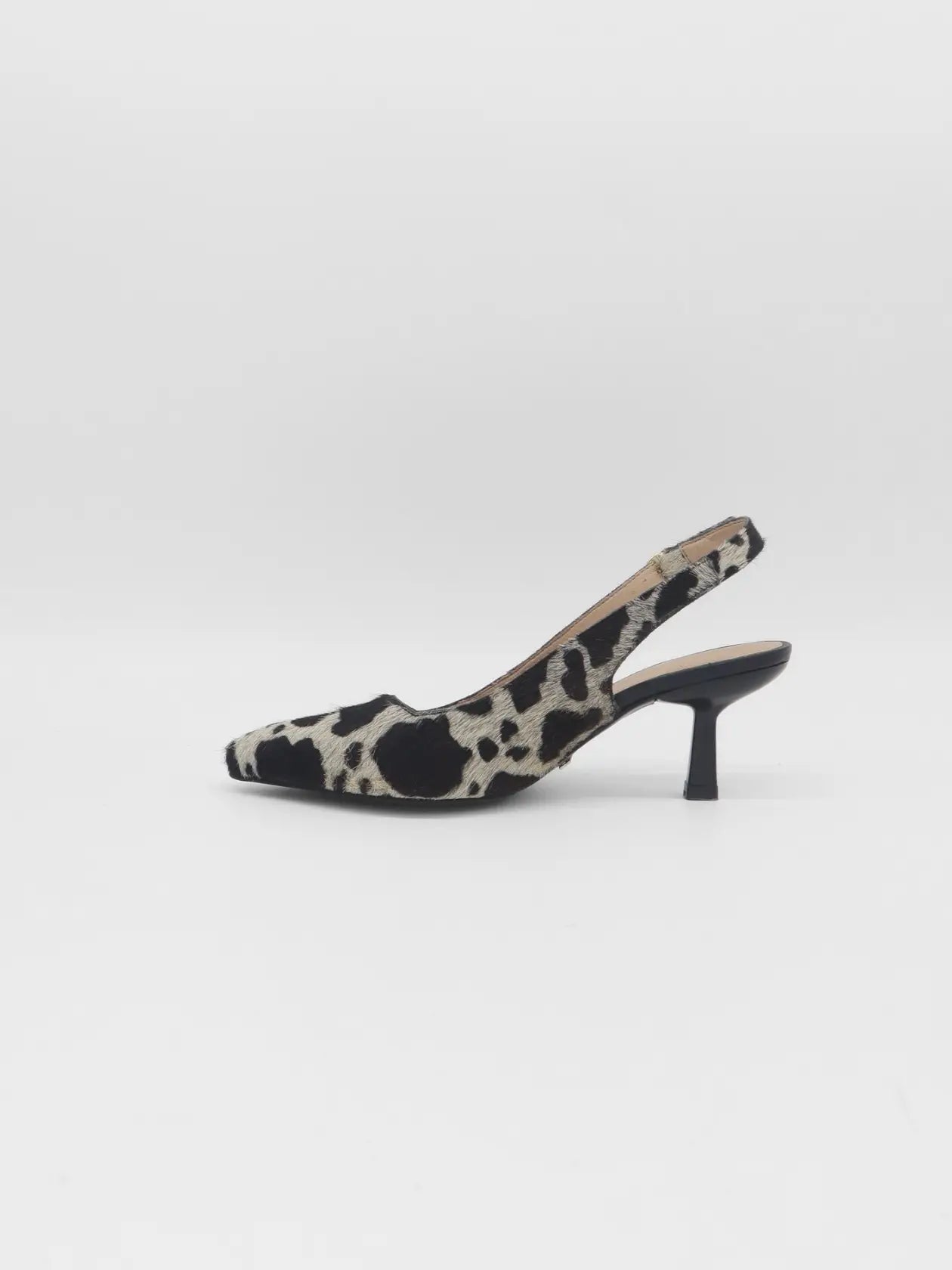 Stivali Flatirion Black Cow Print