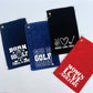 Funny Golf Towels: Black / Born To Golf Forced To Work