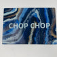 Chop Chop  Blue Agate Glass Cutting Board