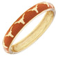 Texas Longhorns Sculpted Enamel Logo Hinge Bangle: Burnt Orange
