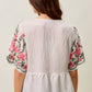 Embroidered Floral Blouse
