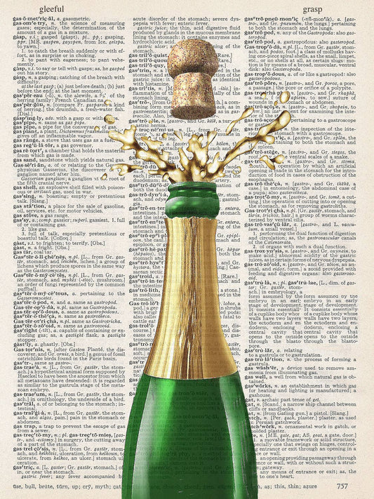 CHAMPAGNE POP PRINT