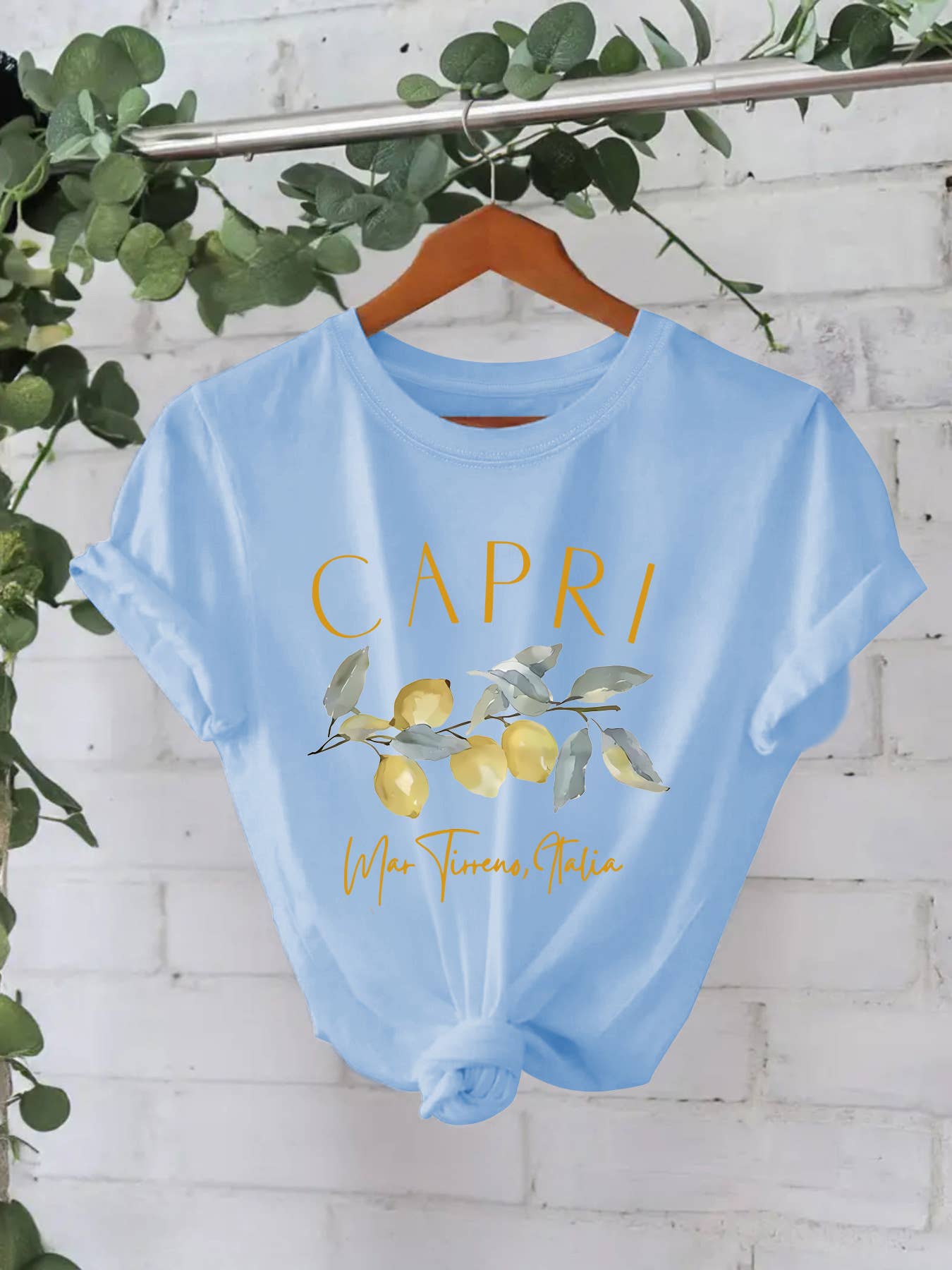 Blue ITALY CAPRI Lemon  t-shirt