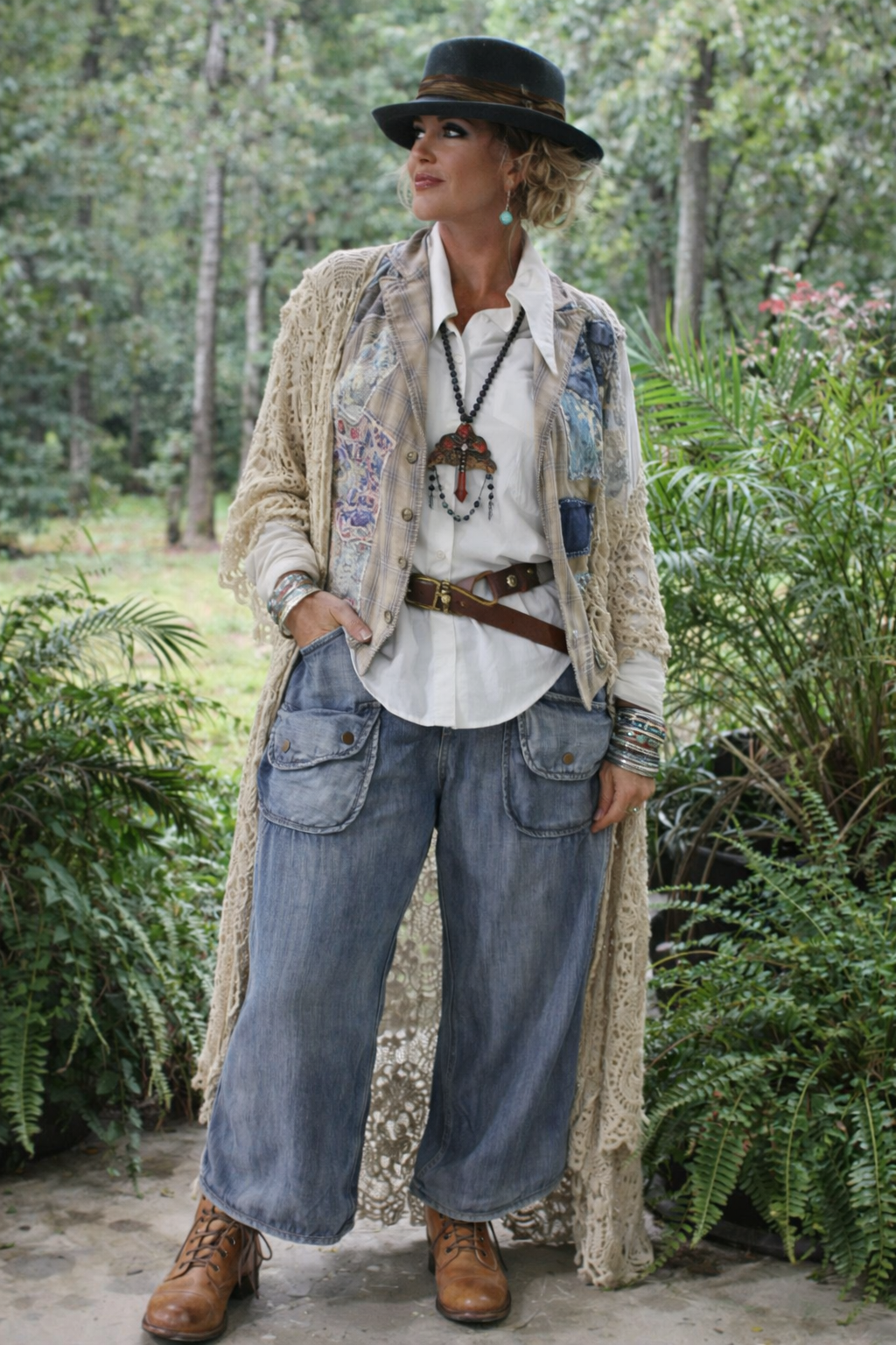 Meadow Walks Pants Chambray