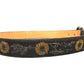 Black Leather Sunflower Belt