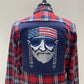 Vintage Repurposed Willie Nelson Flannel