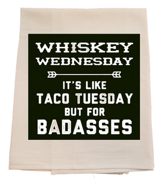 Whiskey Wednesday Tea Towel