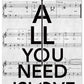 ALL YOU NEED IS LOVE MUSIC SOCKS