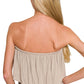 Woven Crinkle Strapless Maxi Dress
